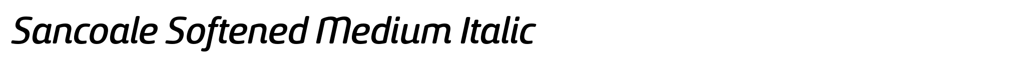 Sancoale Softened Medium Italic image